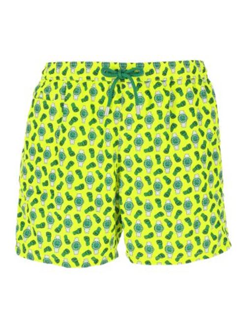 Fluorescent yellow/multicolour man beachwear MC2 SAINT BARTH | LIGHTING MICRO FANTASYLIG000304344F